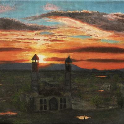 Return to Agdam, 2020 (In Private Collection)